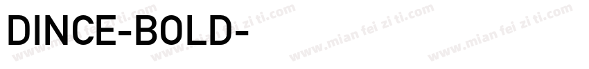 DINCE-BOLD字体转换