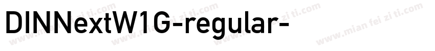 DINNextW1G-regular字体转换