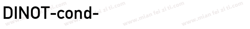 DINOT-cond字体转换