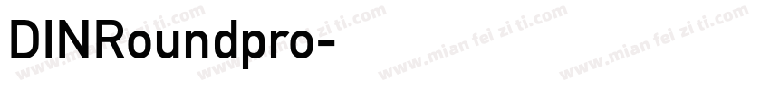 DINRoundpro字体转换
