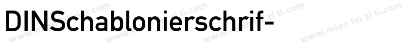 DINSchablonierschrif字体转换