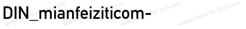 DIN_mianfeiziticom字体转换