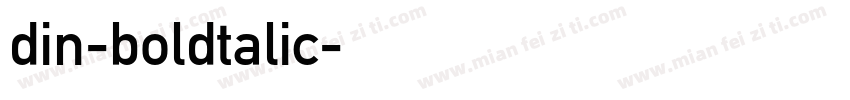 din-boldtalic字体转换
