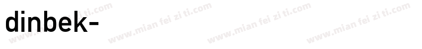 dinbek字体转换