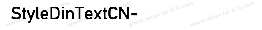 赫思StyleDinTextCN字体转换
