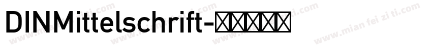DINMittelschrift字体转换
