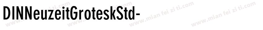 DINNeuzeitGroteskStd字体转换