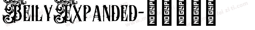 BeilyExpanded字体转换