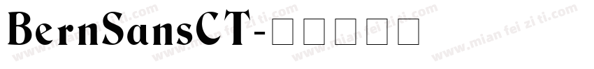 BernSansCT字体转换