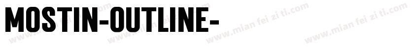 Mostin-Outline字体转换