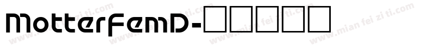 MotterFemD字体转换
