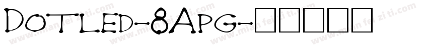 Dotled-8Apg字体转换