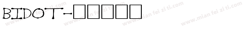 bidot字体转换