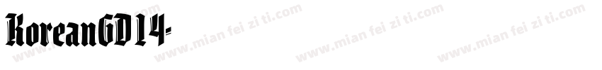 KoreanGD14字体转换