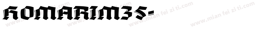 HOMARIM35字体转换
