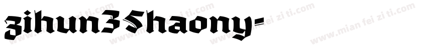 zihun35haony字体转换