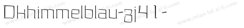 Dkhimmelblau-zj41字体转换