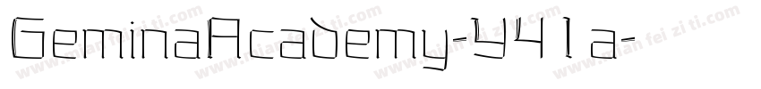 GeminaAcademy-Y41a字体转换