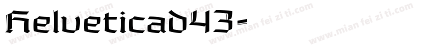 Helveticad43字体转换