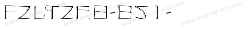 FZLTZHB-B51字体转换