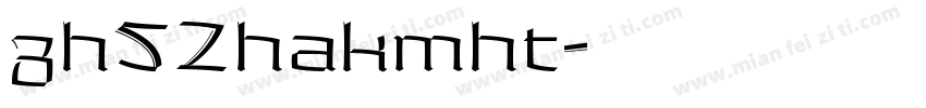 zh52hakmht字体转换