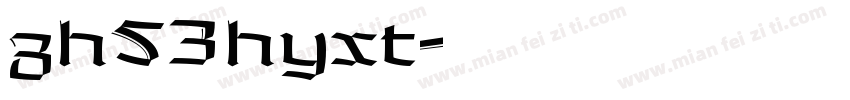 zh53hyxt字体转换
