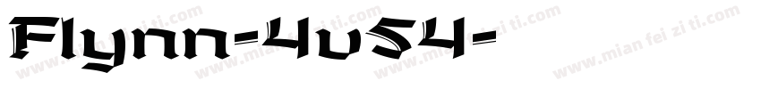 Flynn-4v54字体转换