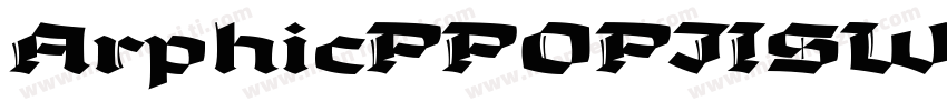 ArphicPPOPJISW55字体转换