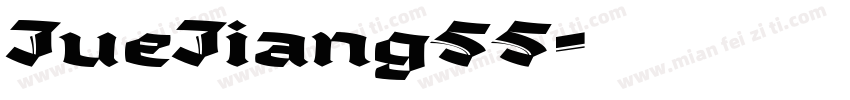 JueJiang55字体转换