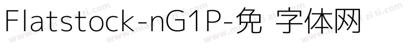 Flatstock-nG1P字体转换