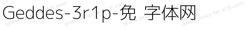 Geddes-3r1p字体转换