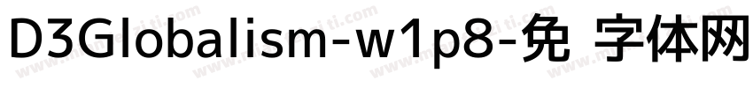 D3Globalism-w1p8字体转换