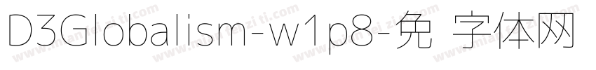 D3Globalism-w1p8字体转换