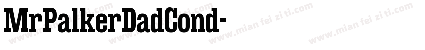 MrPalkerDadCond字体转换