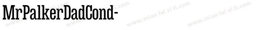 MrPalkerDadCond字体转换