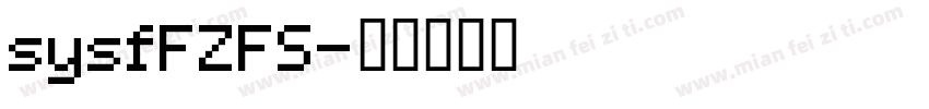 sysfFZFS字体转换