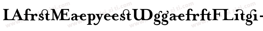 MrsEavesSmartLig-Bold字体转换