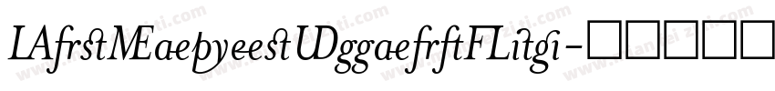 MrsEavesSmartLig字体转换