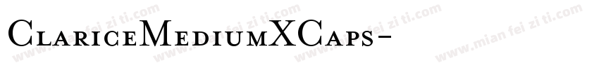 ClariceMediumXCaps字体转换
