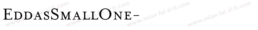 EddasSmallOne字体转换