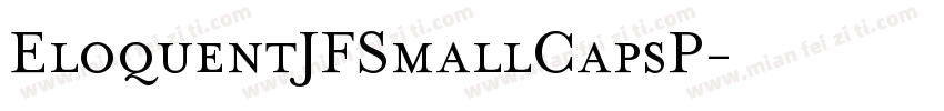 EloquentJFSmallCapsP字体转换