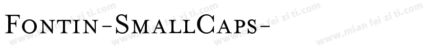 Fontin-SmallCaps字体转换