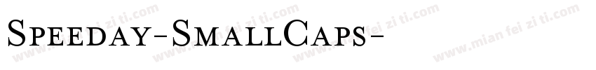 Speeday-SmallCaps字体转换
