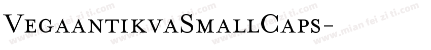 VegaantikvaSmallCaps字体转换