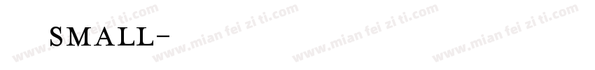 赫思small字体转换