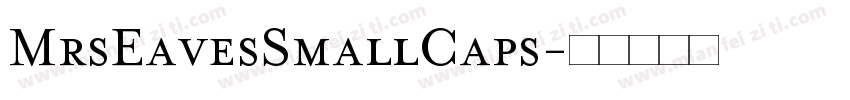 MrsEavesSmallCaps字体转换
