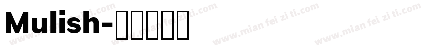 Mulish字体转换