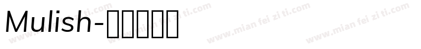 Mulish字体转换