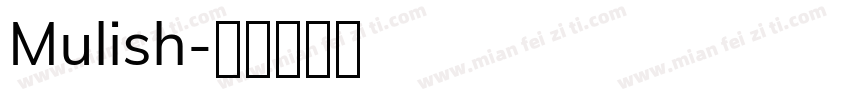 Mulish字体转换