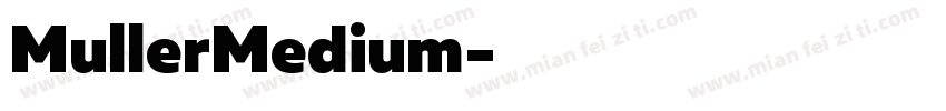 MullerMedium字体转换